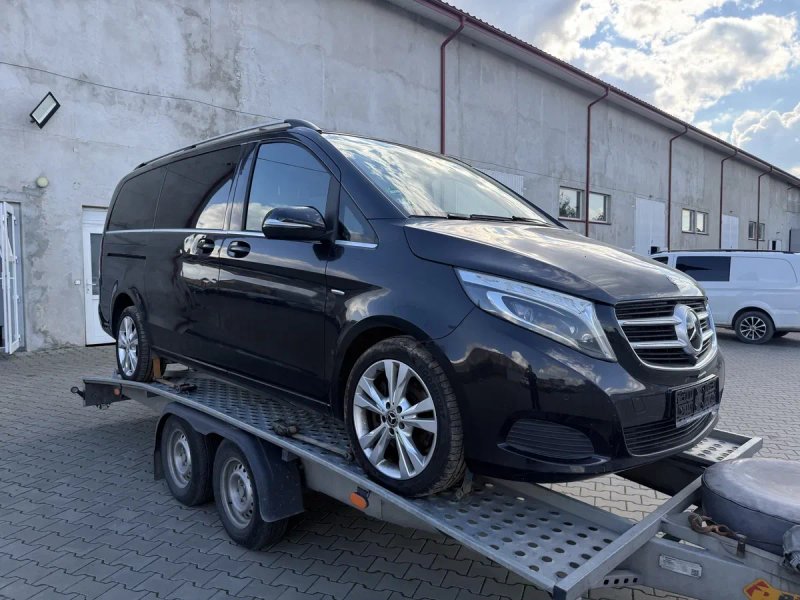 Бампер морда V-class W447 Vito бампер капот крило фара передок 9197 чорний — фото 6