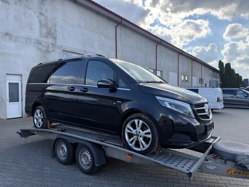 Бампер морда V-class W447 Vito бампер капот крило фара передок 9197 чорний — фото 7