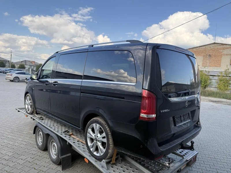 Бампер морда V-class W447 Vito бампер капот крило фара передок 9197 чорний — фото 8