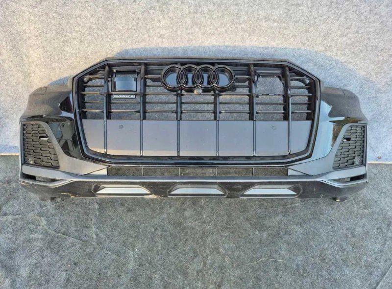 Бампер передній Audi Q7 4M Lift S-line перед оригінал рестайл разборка — фото 2