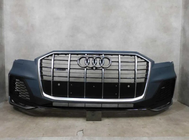 Бампер передній Audi Q7 4M Lift S-line перед оригінал рестайл разборка — фото 3