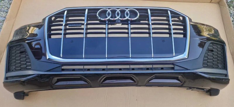 Бампер передній Audi Q7 4M Lift S-line перед оригінал рестайл разборка — фото 6