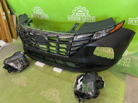 Бампер передній Hyundai Tucson 4 NX4 2020 - 2024 в НАЯВНОСТІ фари фары фара левая правая ліва права бампер решетка дхо дрл туксон тусан tuson