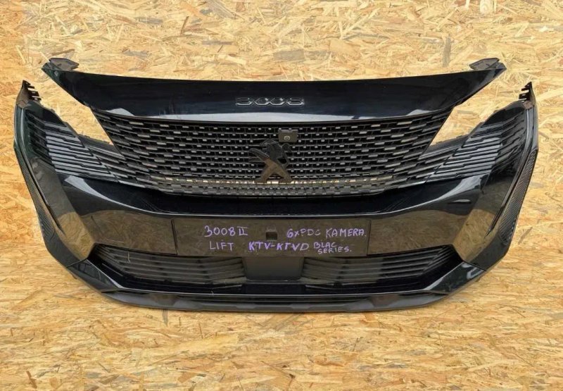 Бампер передній Peugeot 3008 2 II GT Line Lift перед оригінал разборка — фото 3