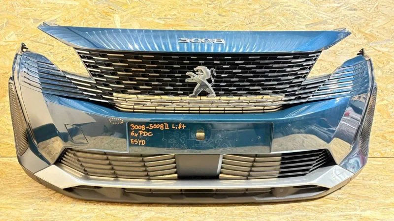 Бампер передній Peugeot 3008 2 II GT Line Lift перед оригінал разборка — фото 4