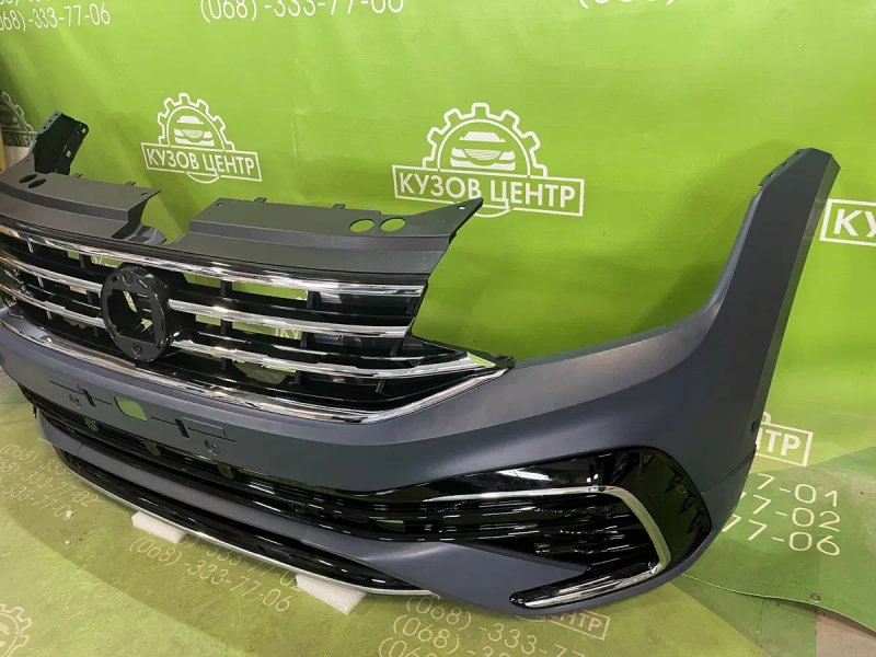 Бампер передній в зборі R-line Volkswagen Tiguan 2 2020-2023 комплектний бампер передний решітка тігуан фара — фото 4