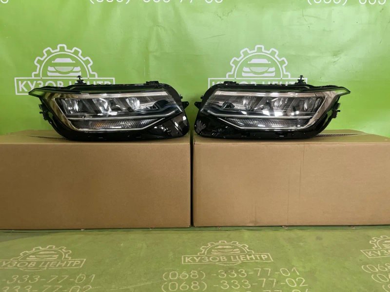 Бампер передній в зборі R-line Volkswagen Tiguan 2 2020-2023 комплектний бампер передний решітка тігуан фара — фото 7