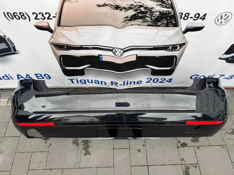 Бампер задній Гольф 6 LC9X 1к9807417 1к9807521D volkswagen golf vi 6 универсал Jetta USA Європа 4 партроніки відбивачі під форкоп — фото 2
