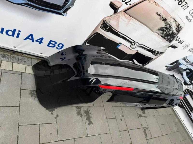 Бампер задній Гольф 6 LC9X 1к9807417 1к9807521D volkswagen golf vi 6 универсал Jetta USA Європа 4 партроніки відбивачі під форкоп — фото 3
