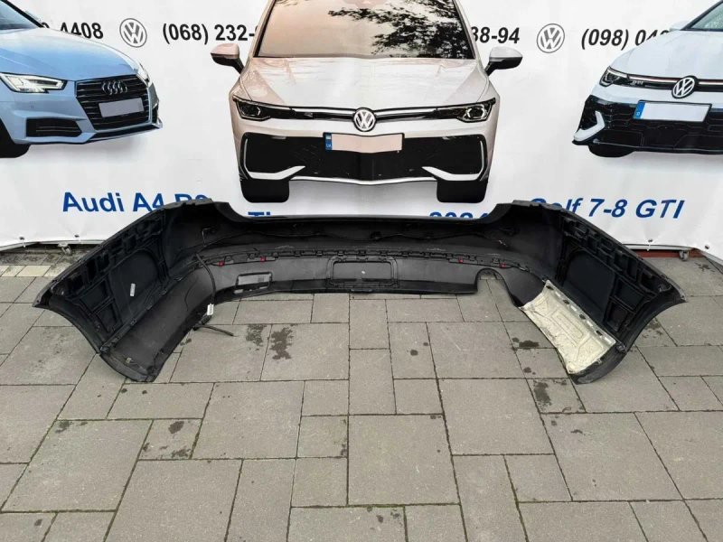Бампер задній Гольф 6 LC9X 1к9807417 1к9807521D volkswagen golf vi 6 универсал Jetta USA Європа 4 партроніки відбивачі під форкоп — фото 5