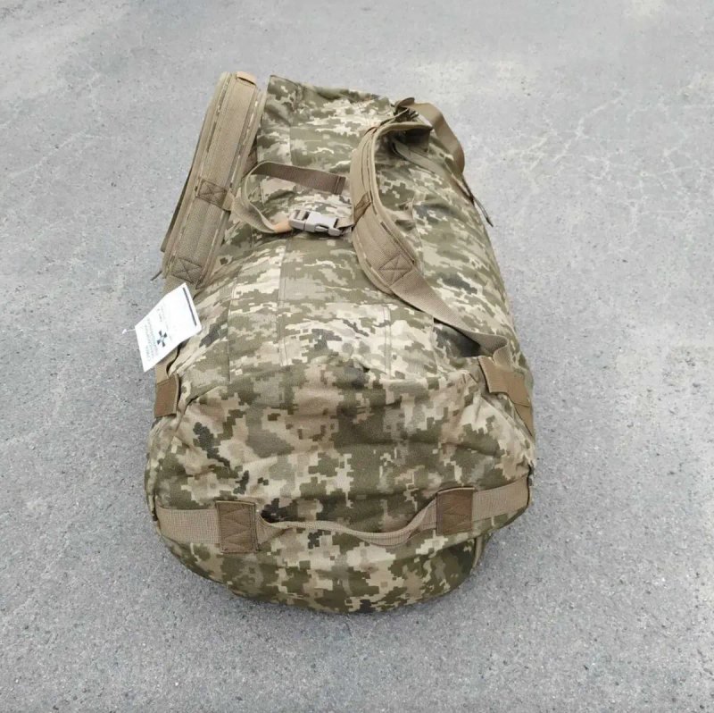 Баул армійський піксель ЗСУ. Сумка транспортна індивідуальна. — фото 2