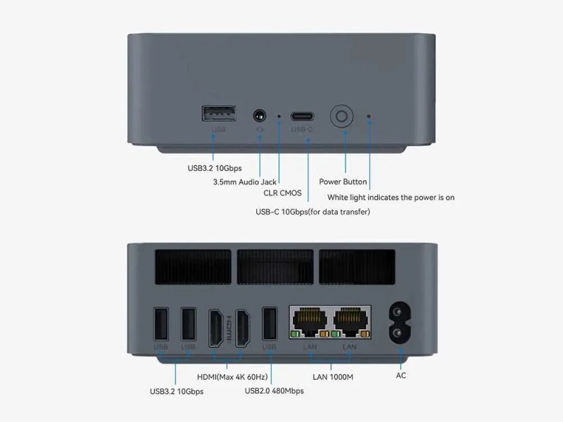 Beelink EQi12 Intel Core i5-1235U 32GB RAM 500GB NVMe - Кращий вибір! — фото 8