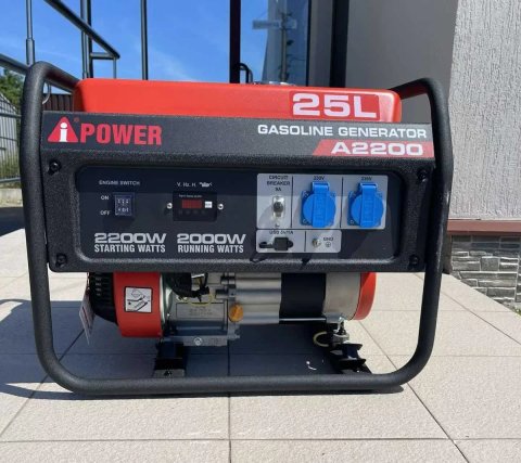 Бензиновий генератор A-iPower A2200 2.2 кВт з Німеччини. Мідна обмотка. Знижка для ЗСУ та УБД 10%.