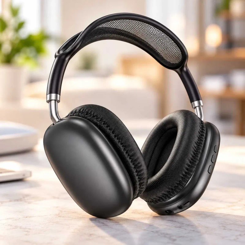 Беспроводные наушники BOROFONE Bluetooth 5.4 до 90 часов полноразмерные блютуз наушники с MP3 плеером microSD AUX 800mAh для телефона ноутбука — фото 3