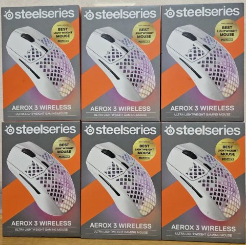 Бездротова ігова миша SteelSeries Aerox 3 Wireless Snow (Стан Нової)