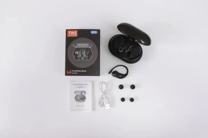 Бездротові спортивні Stereo навушники bluetooth 5.3, WiGa Т37 вакуумні, якісний звук Hi-Fi, зручні легенькі, спортивные наушники  блютуз — фото 6