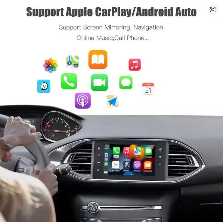 Бездротовий CarPlay / Android Auto модуль для Peugeot / Citroen (система SMEG) — фото 3
