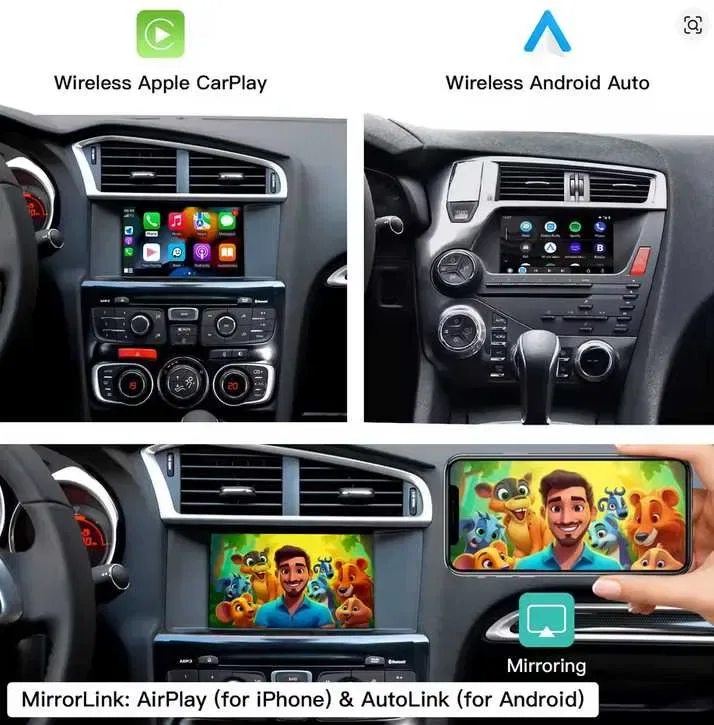 Бездротовий CarPlay / Android Auto модуль для Peugeot / Citroen (система SMEG) — фото 4