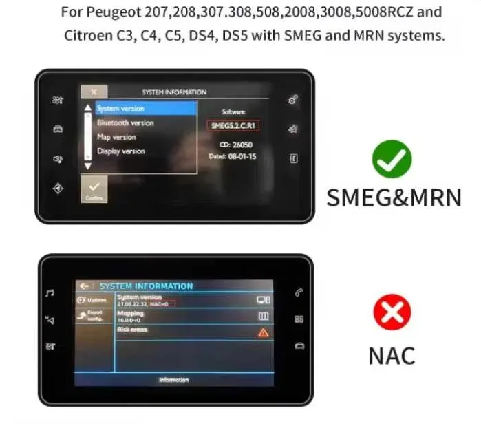 Бездротовий CarPlay / Android Auto модуль для Peugeot / Citroen (система SMEG) — фото 6