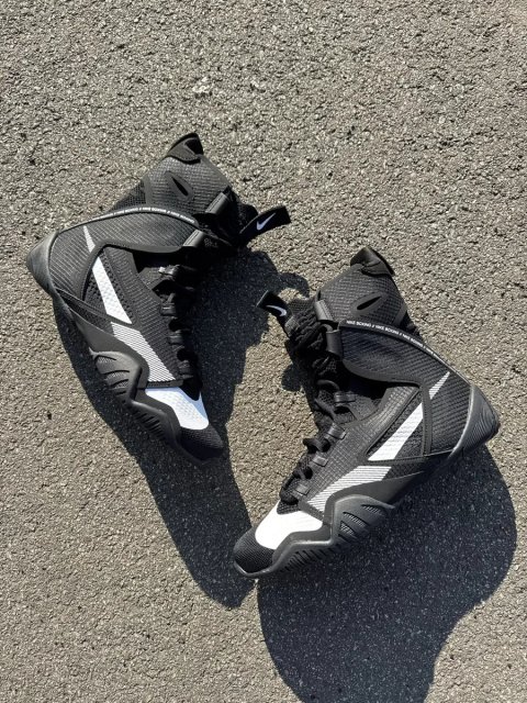 БЕЗКОШТОВНА ДОСТАВКА‼️Боксерки Nike HyperKO 2 Black (Чорно-Білі), боксерки,nike hyperko 2 , boxing shoes,оригінал,боксер,boxer,hyperko 2,боксерки, box