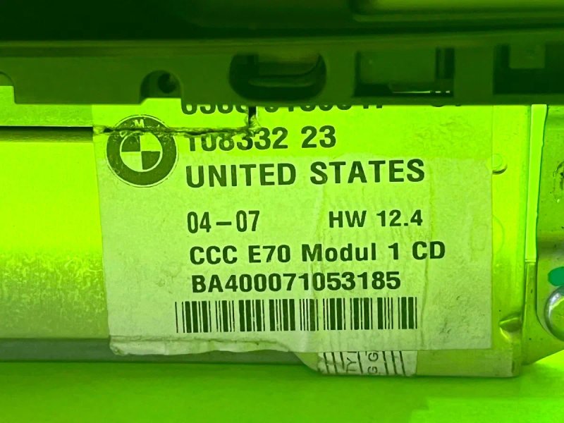 Блок ССС БМВ Х5 Е70 E60 E90 Блок CIC BMW X5 E70 Магнитола CCC Монитор — фото 8