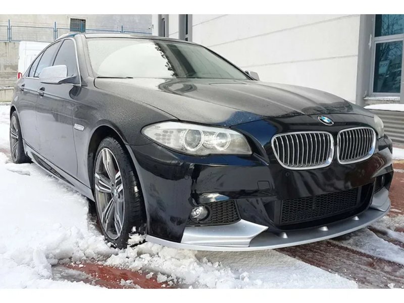 BMW 5-series F10 M-Performance Накладка на передній бампер DPT Lip V-2 — фото 6