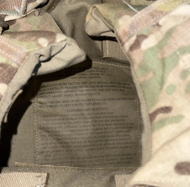 Бойовий комплект Бронежилет US Army IOTV Gen III (Multicam) + Плити + Обвіс M-Tac + Додаткові підсумки — фото 3