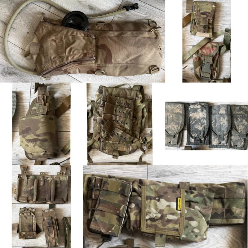 Бойовий комплект Бронежилет US Army IOTV Gen III (Multicam) + Плити + Обвіс M-Tac + Додаткові підсумки — фото 6