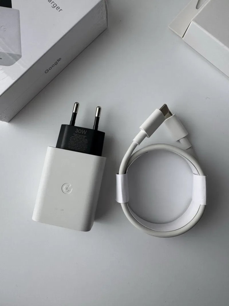 Быстрая зарядка google pixel 8 30w блок кабель гугл піксель оригінал — фото 3