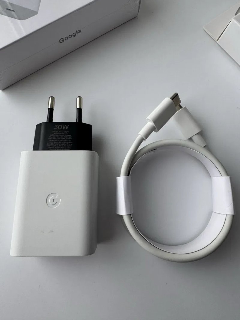 Быстрая зарядка google pixel 8 30w блок кабель гугл піксель оригінал — фото 4