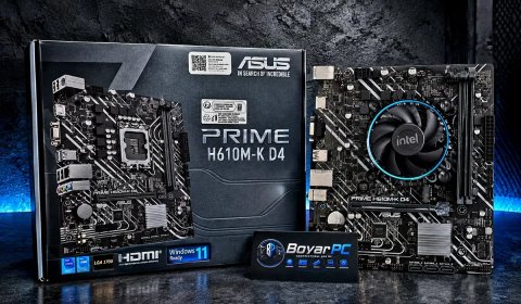 Бюджетний ігровий комплект на платформі Intel LGA1700 ASUS Prime H610M-D4 + Intel Core I3 12100f+ 16Gb DDR4