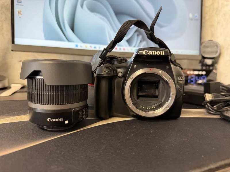 Canon EOS 1100D • Фотоаппарат • EF-S 18-55mm IS • 3 аккумулятора • Батарейный блок • Идеал — фото 8