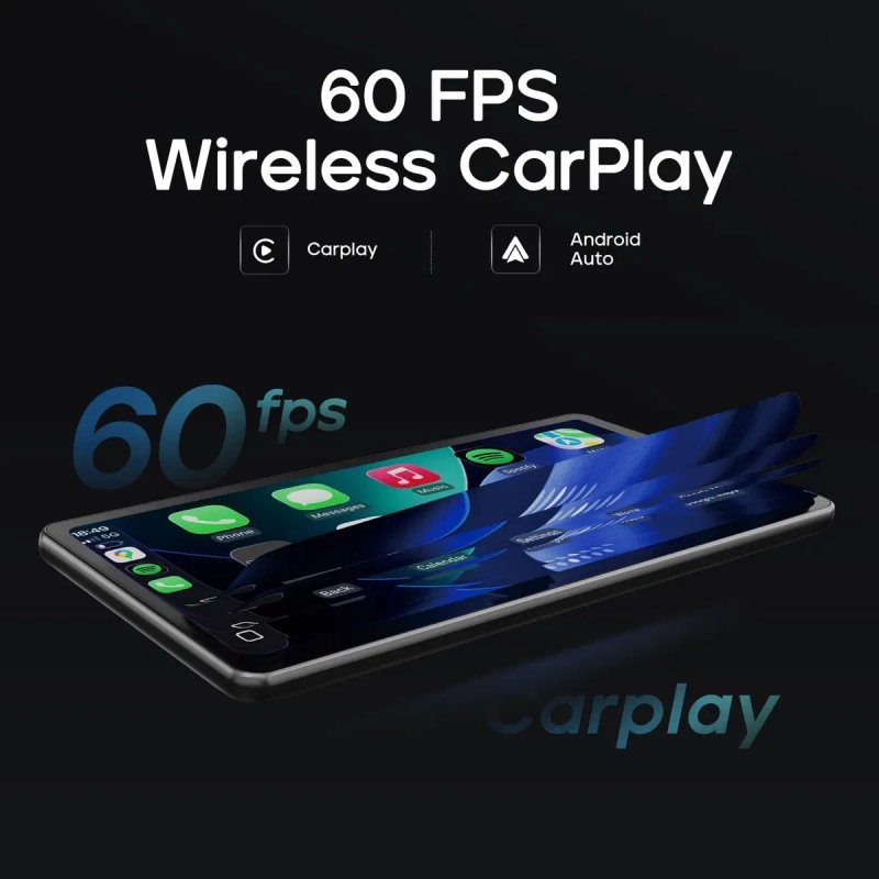 CarpodGo T3 Pro Топовий портативний бездротовий Carplay Android Авто 8.9 дюймів IPS 1920x720 — фото 8