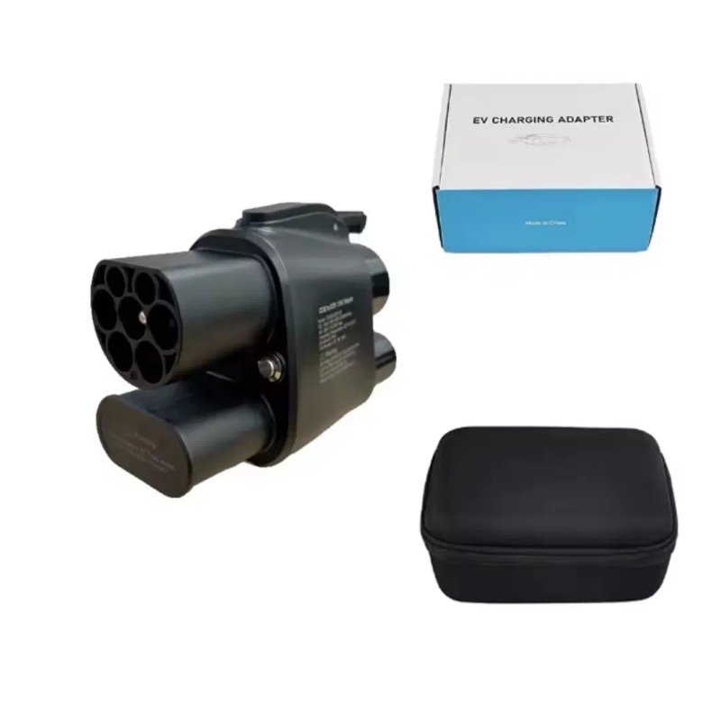 CCS2 - CCS1 2-в-1 400A 250кВт + Type 2 32A 7кВт | AC/DC адаптер | Для електромобілів зі США | Датчик температури | 1000V — фото 8