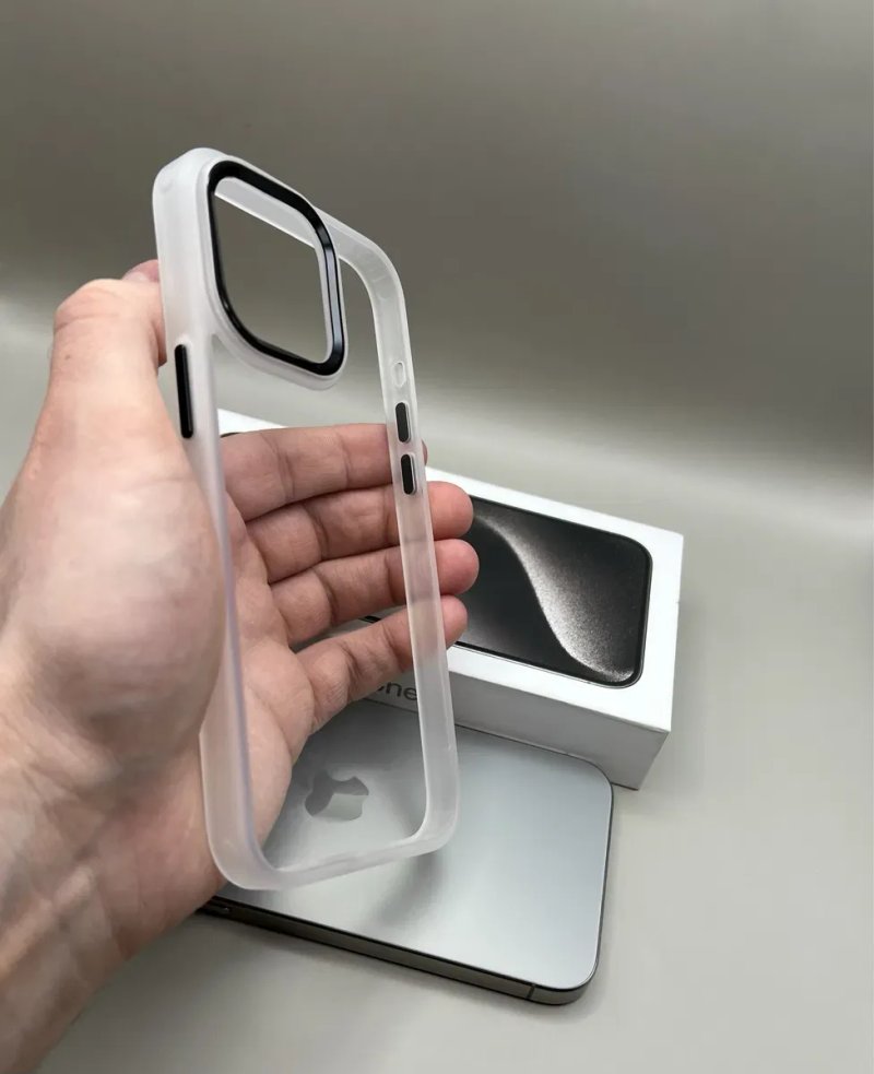 Чехол iPhone 15 Pro Max White, 16 Pro, 14 Pro Max, 16 Pro Max, 17 Pro Max White, белый, прозрачный — фото 2