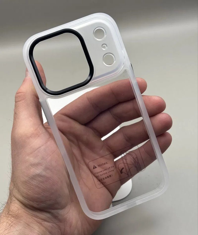 Чехол iPhone 15 Pro Max White, 16 Pro, 14 Pro Max, 16 Pro Max, 17 Pro Max White, белый, прозрачный — фото 4