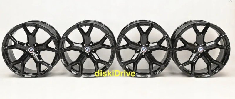 черные диски 741M стиль R20 21 22 на BMW X5 g05 X6 g06 X7 g07 X5M X6M X7M X3 g01 g45 X4 g02 X2 u10 X1 u11 так же на X5 f15 X6 f16 — фото 2