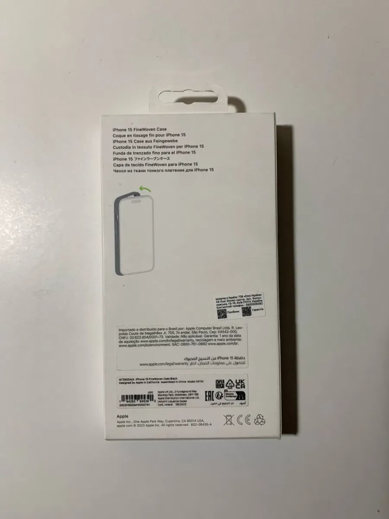 Чохол Apple iPhone 15 FineWoven MagSafe, Black! Новий! Оригінал! — фото 2