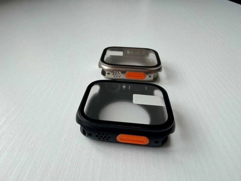 Чохол бампер із загартованим склом для Apple Watch на всі серії чехол — фото 6