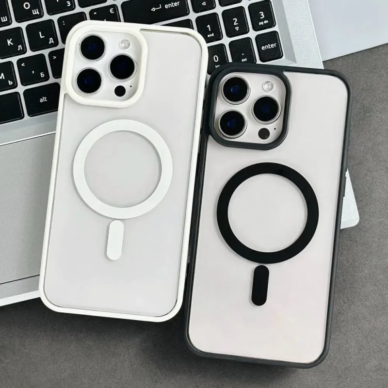 Чохол для iPhone 18/17/16/15 | Прозорий дизайн з MagSafe та кольоровими боками | НОВІ | ВЕЛИКА НАЯВНІСТЬ ! — фото 8