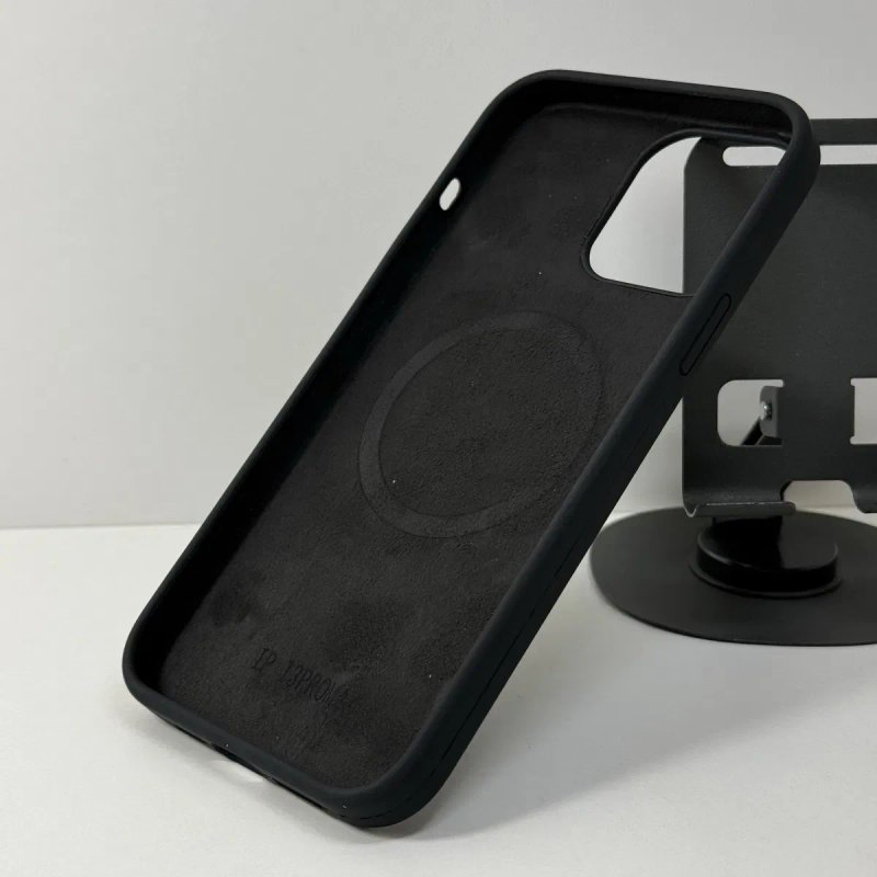 Чохол iPhone 13 pro max, чорний з підтримкою Magsafe. Чехол на айфон 13 про макс — фото 3
