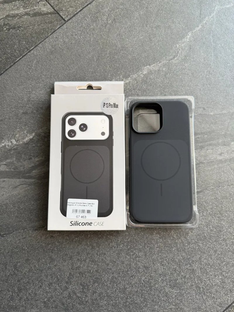 Чохол iPhone 13 pro max, чорний з підтримкою Magsafe. Чехол на айфон 13 про макс — фото 4