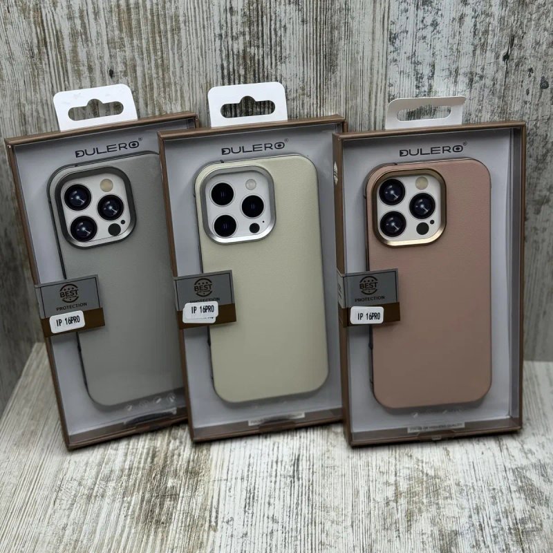 Чохол преміум Leather Metal MagSafe на iPhone 16 Pro/ 16 Pro Max Чехол — фото 2