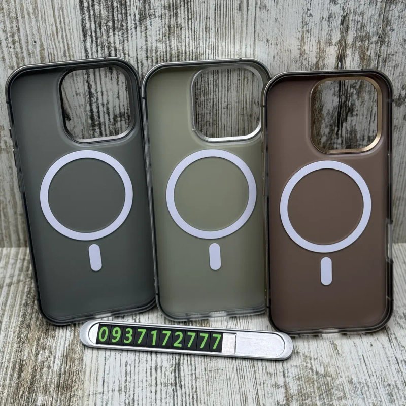 Чохол преміум Leather Metal MagSafe на iPhone 16 Pro/ 16 Pro Max Чехол — фото 3