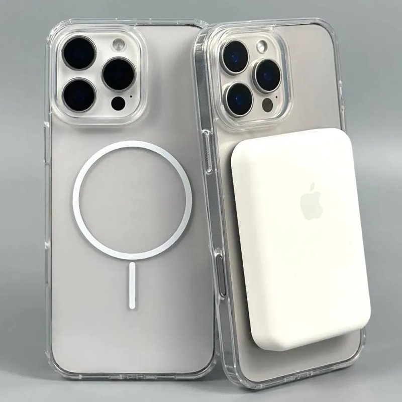 Чохол Transparent Thin Color with MagSafe для iPhone 12-17 Pro Max | Магсейф чехол на Айфон 12-17 Про Макс | Прозорий чохол з MagSafe для iPhone 12-17 — фото 2