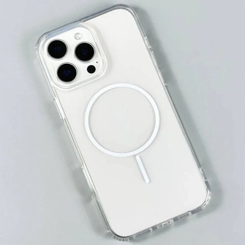 Чохол Transparent Thin Color with MagSafe для iPhone 12-17 Pro Max | Магсейф чехол на Айфон 12-17 Про Макс | Прозорий чохол з MagSafe для iPhone 12-17 — фото 4