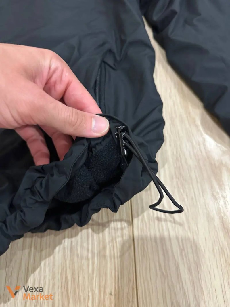 Чоловіча куртка Zara Fleece-Lined Windbreaker Jacket чорна розмір M — фото 4