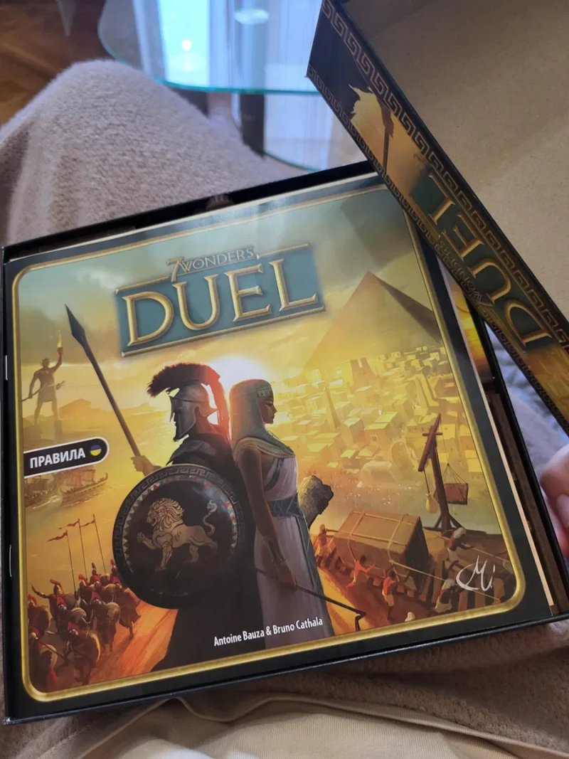 7 Чудес: Дуель (7 Wonders Duel) + органайзер + протектори (Як нова | укр локалізація) БЕЗ ТОРГУ — фото 3