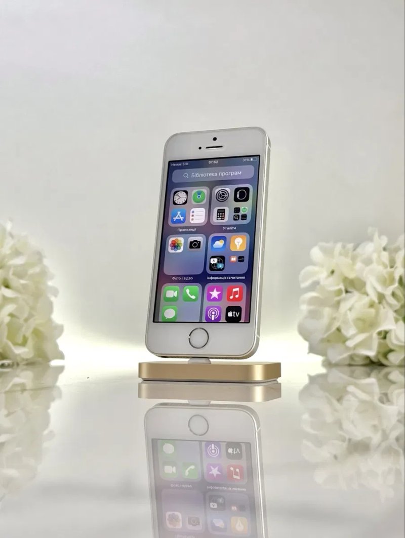 Чудовий iPhone SE 1 64GB Neverlock 89%АКБ Silver (Магазин Гарантія) — фото 2
