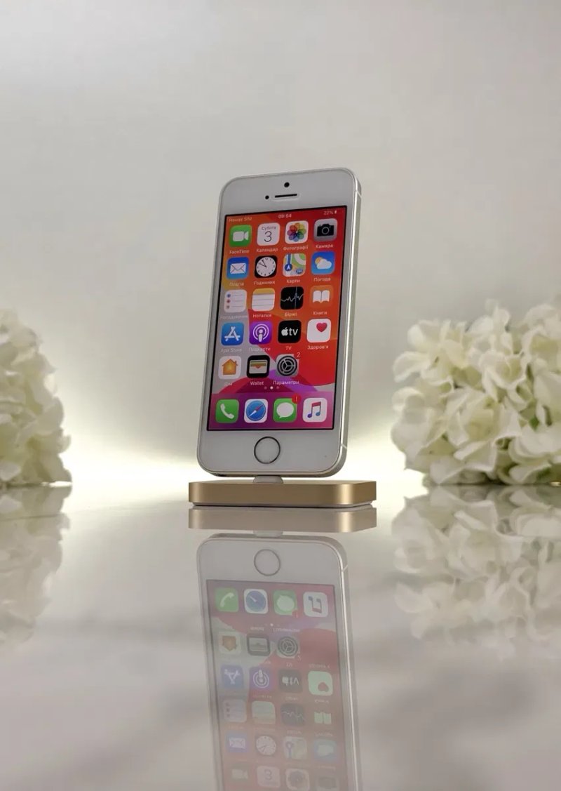 Чудовий iPhone SE 1 64GB Neverlock 89%АКБ Silver (Магазин Гарантія) — фото 3
